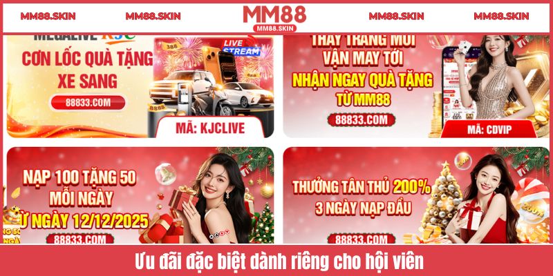 Ưu đãi đặc biệt dành riêng cho hội viên 